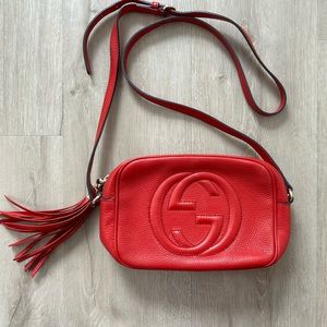 Gucci Soho Disco Bag - Red